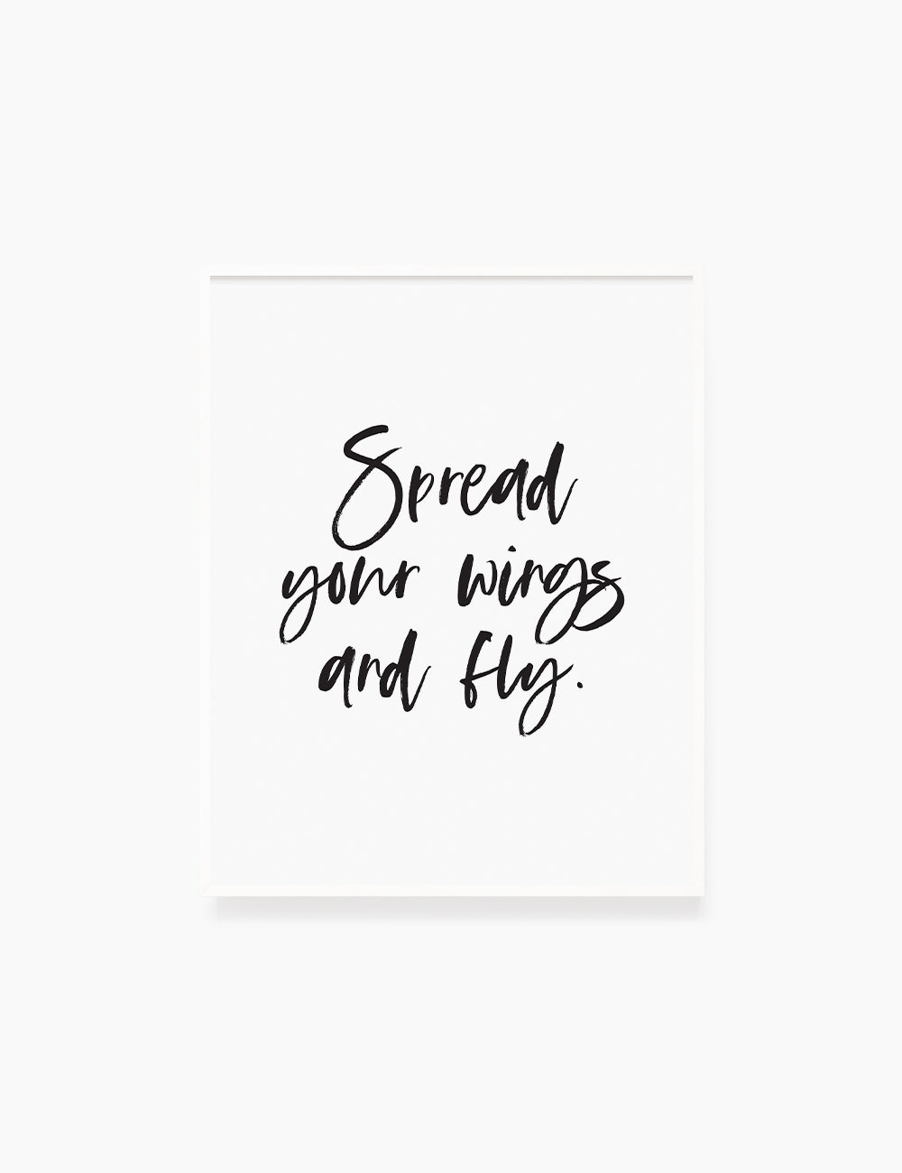 Printable Wall Art Quote: SPREAD YOUR WINGS AND FLY. Printable Poster. Inspirational Quote. Motivational Quote. WA008 - Paper Moon Art & Design