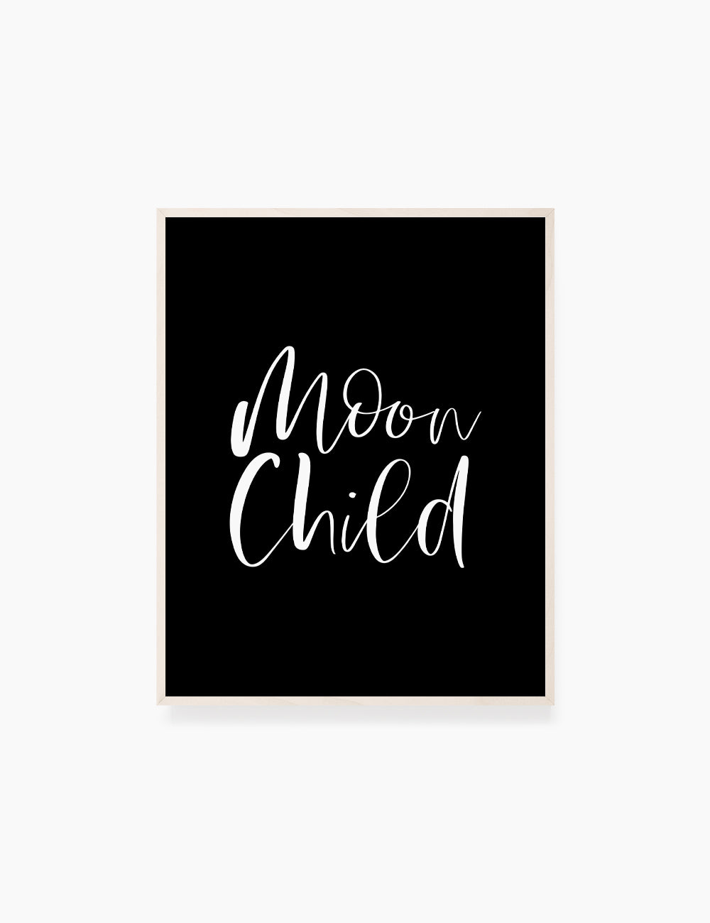 Printable Wall Art Quote: MOON CHILD. Printable Poster. Boho Quote. Astrology Quote. - Paper Moon Art & Design