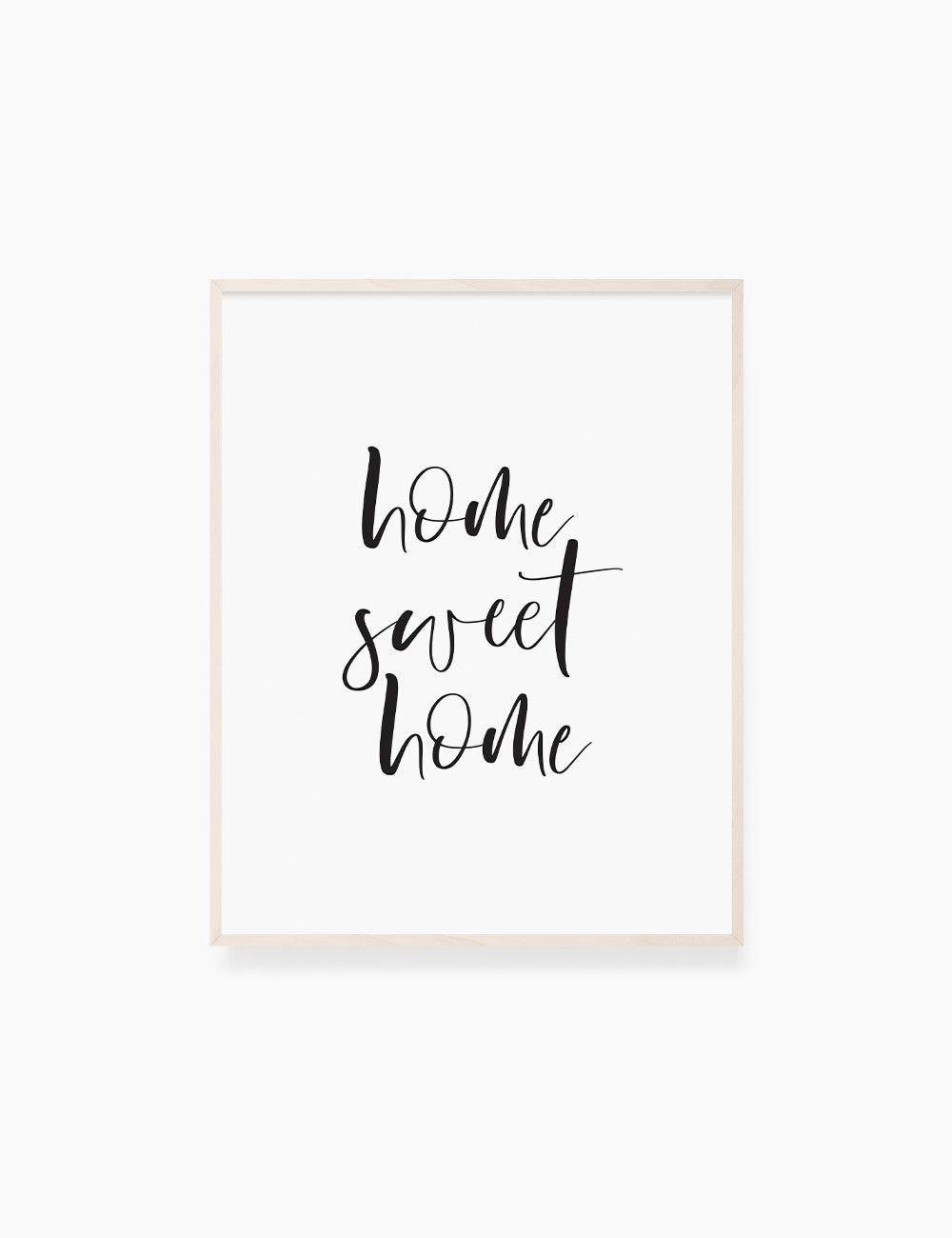 Printable Wall Art Quote: HOME SWEET HOME Printable Poster. WA016 - Paper Moon Art & Design