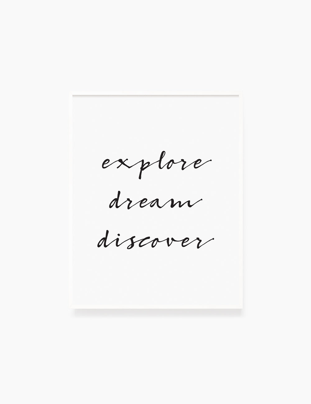 Printable Wall Art Quote: EXPLORE. DREAM. DISCOVER. Printable Poster. Inspirational Quote. Motivational Quote. WA023 - Paper Moon Art & Design