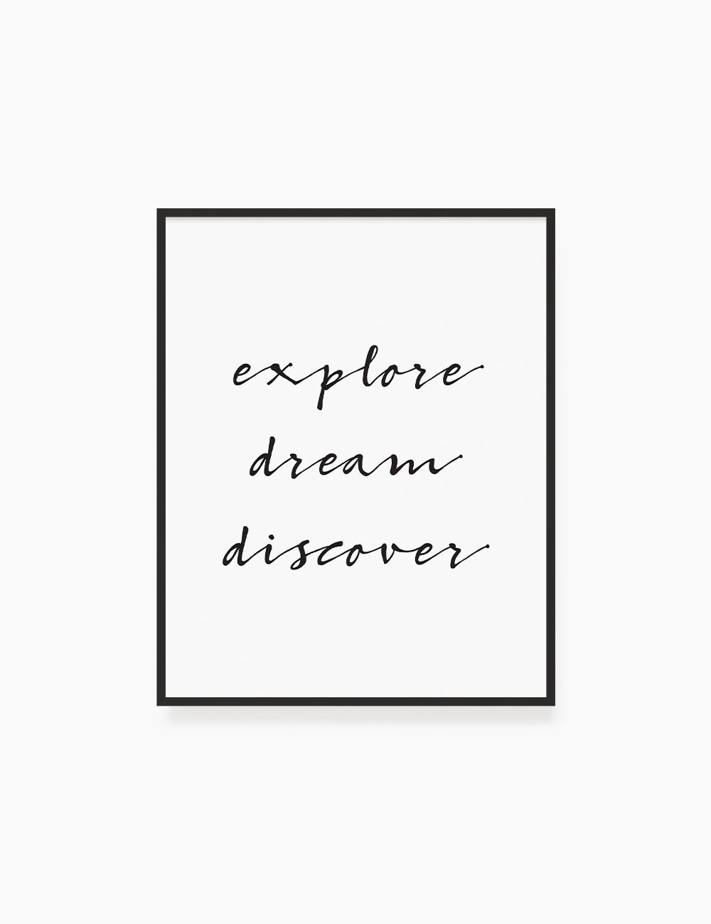 Printable Wall Art Quote: EXPLORE. DREAM. DISCOVER. Printable Poster. Inspirational Quote. Motivational Quote. WA023 - Paper Moon Art & Design