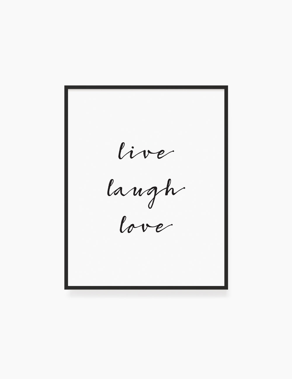 Printable Wall Art Quote: LIVE. LAUGH. LOVE. Printable Poster. Inspirational Quote. Motivational Quote. WA032 - Paper Moon Art & Design