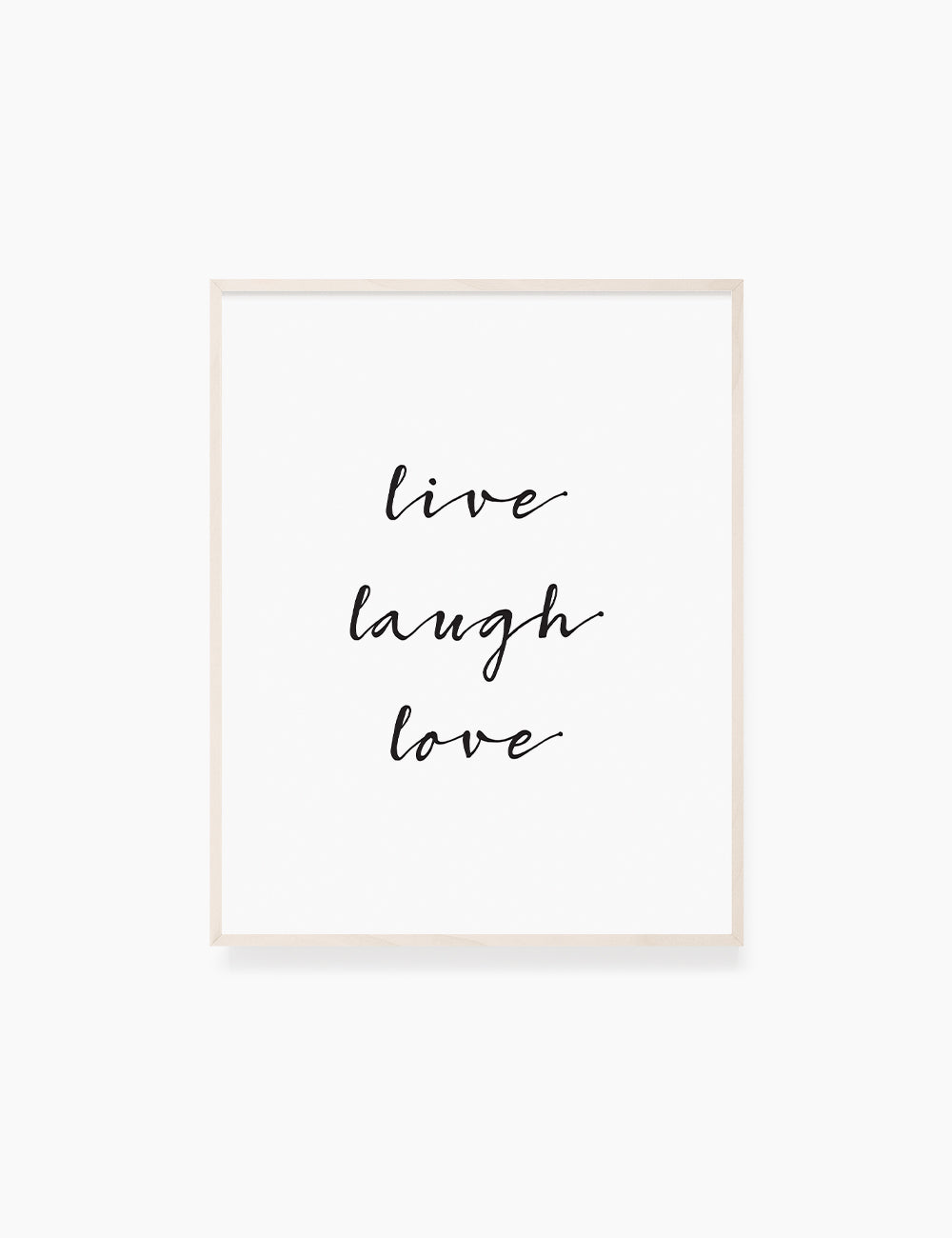 Printable Wall Art Quote: LIVE. LAUGH. LOVE. Printable Poster. Inspirational Quote. Motivational Quote. WA032 - Paper Moon Art & Design