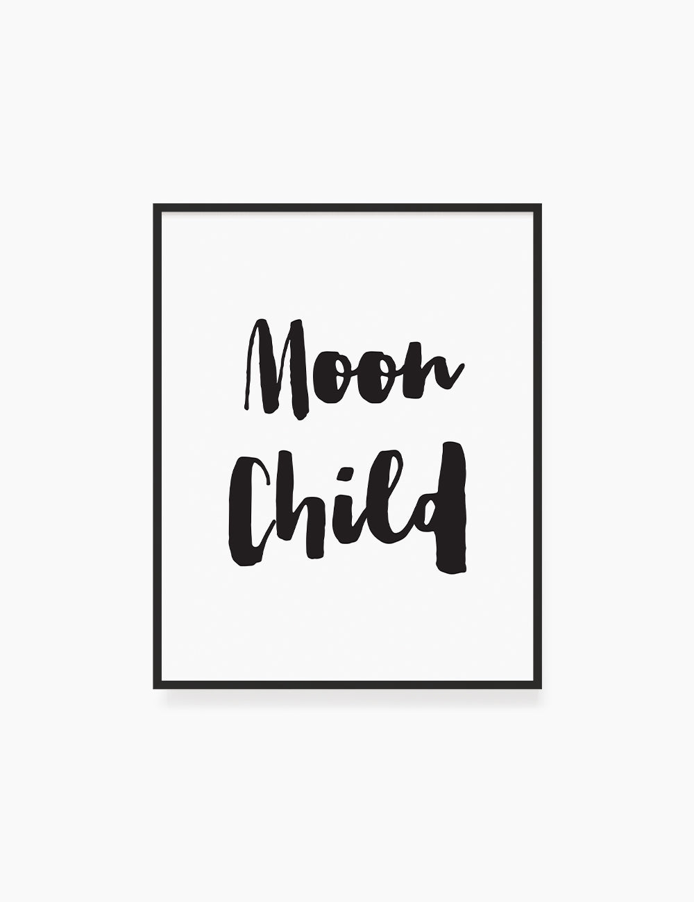 Printable Wall Art Quote: MOON CHILD. Printable Poster. Boho Quote. Astrology Quote. WA038 - Paper Moon Art & Design