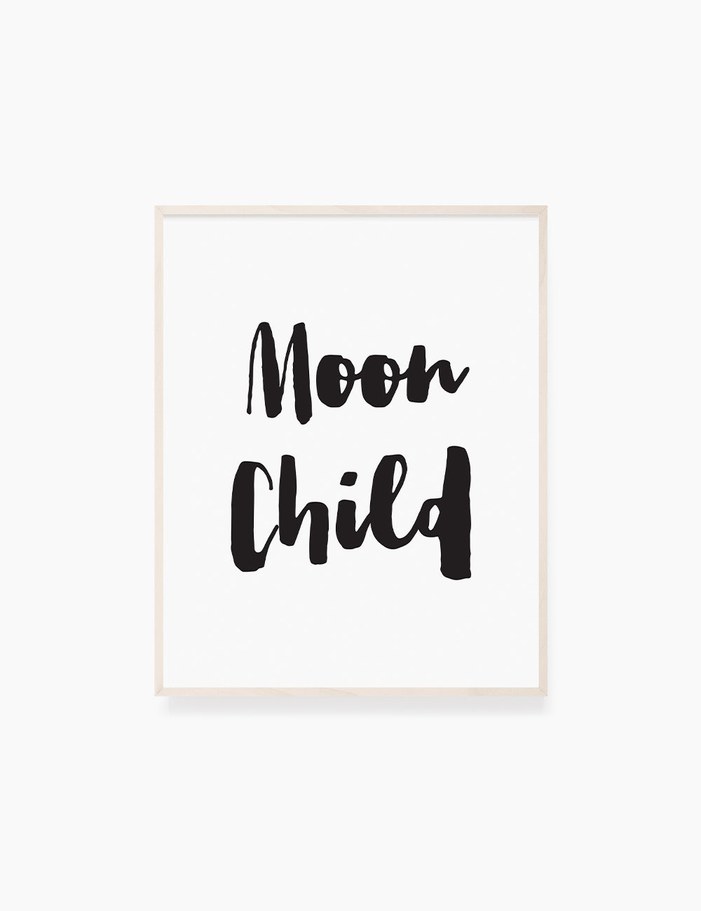 Printable Wall Art Quote: MOON CHILD. Printable Poster. Boho Quote. Astrology Quote. WA038 - Paper Moon Art & Design