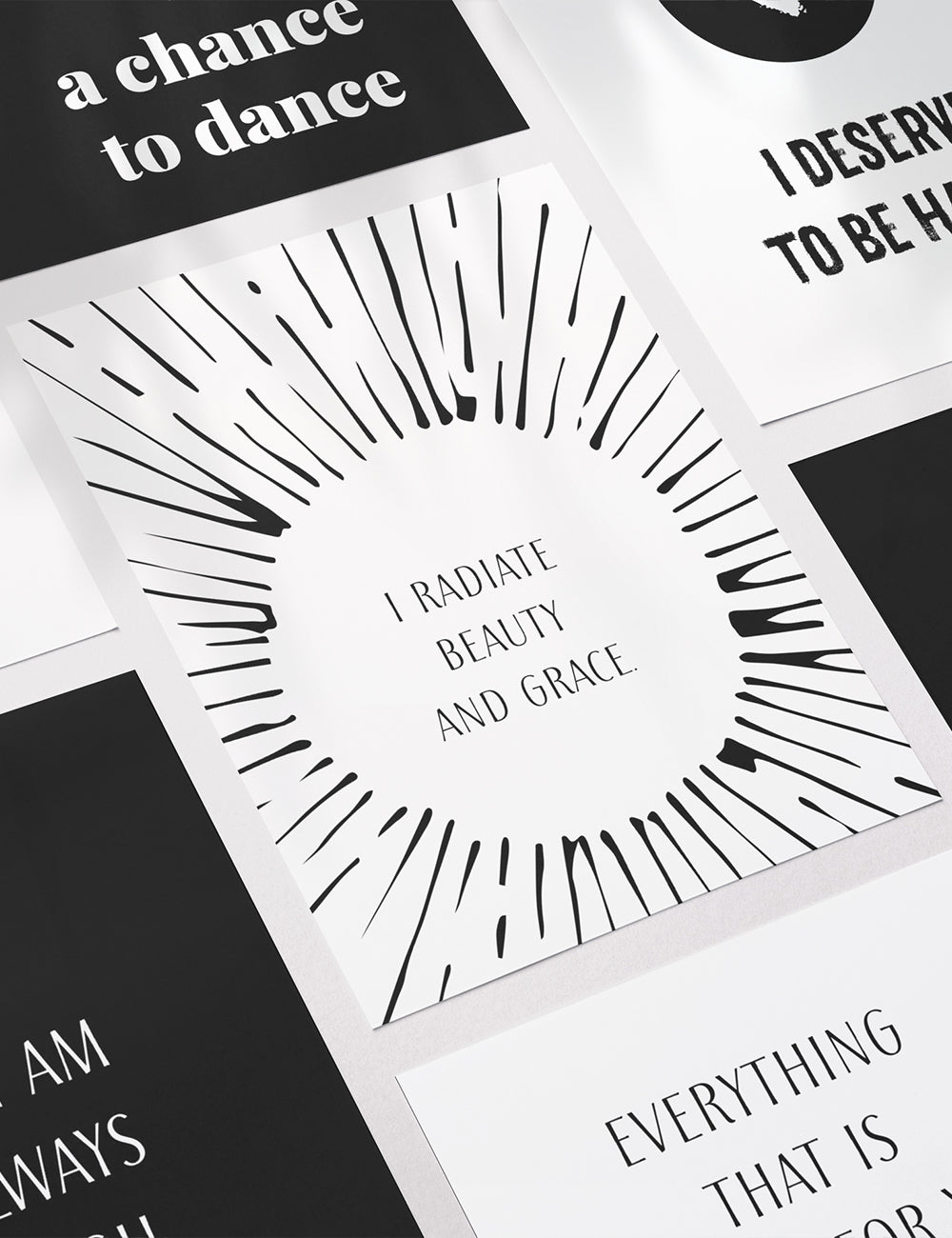Vision Board Printables | Printable Vision Board Kit | Printable Affirmation Cards | Insprational & Motivational Quotes | Printable Quotes | Printable Journal & Planner Cards | 3.5x5 | 3x4 | 2x3 | PDF + JPEG | Planner Printables | Planner Accessories | Black and White | Clean Design | Minimal Aesthetic