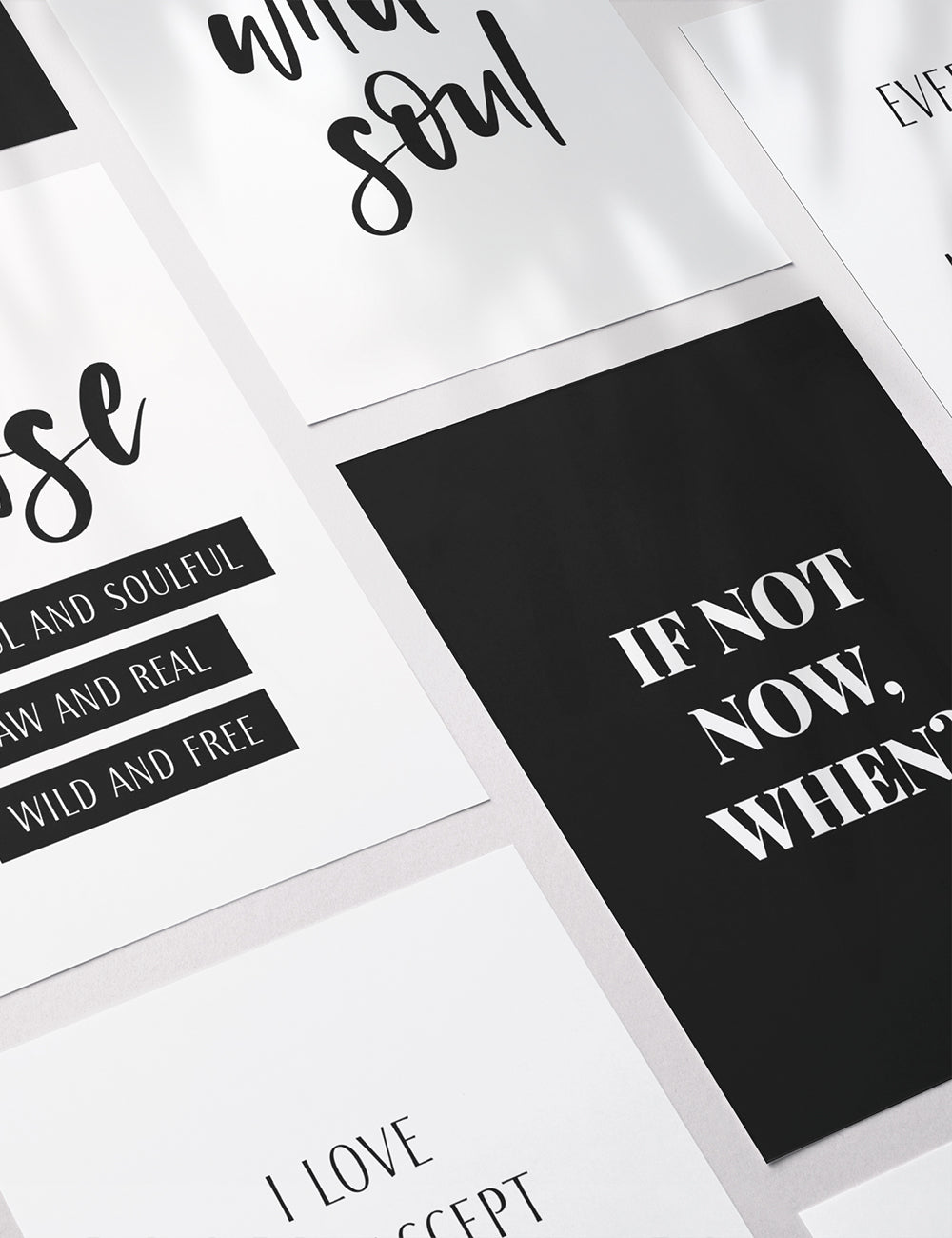 Vision Board Printables | Printable Vision Board Kit | Printable Affirmation Cards | Insprational & Motivational Quotes | Printable Quotes | Printable Journal & Planner Cards | 3.5x5 | 3x4 | 2x3 | PDF + JPEG | Planner Printables | Planner Accessories | Black and White | Clean Design | Minimal Aesthetic