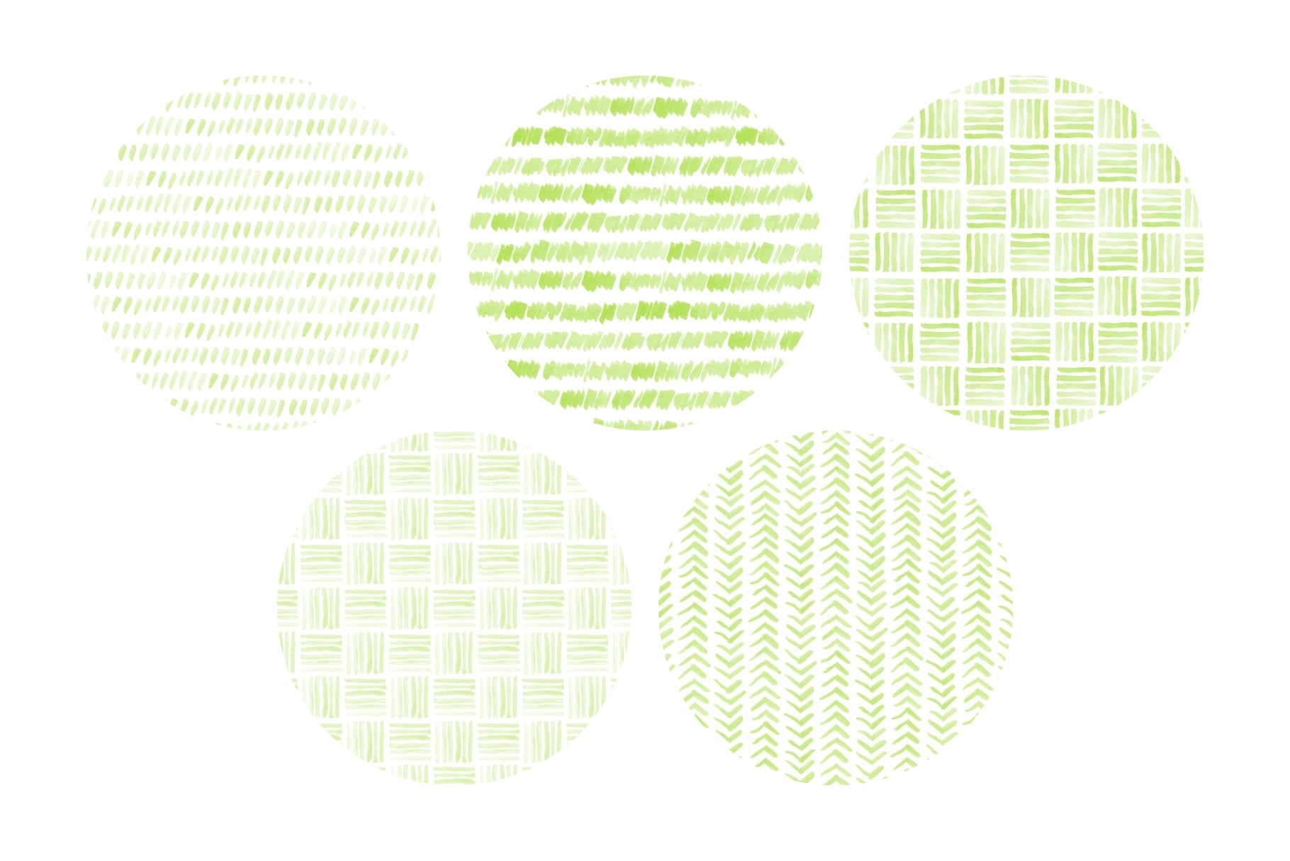 Watercolor Patterns 01 Green Watercolor Seamless Patterns