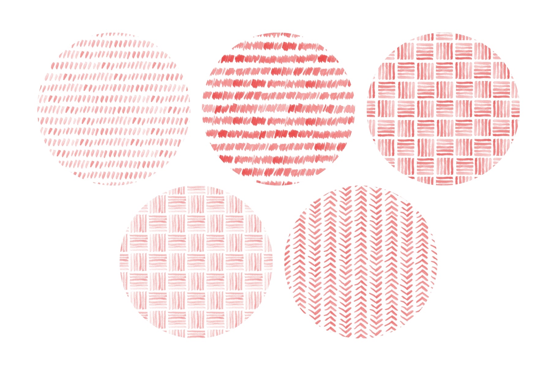 Watercolor Patterns 01 Red Watercolor Seamless Patterns