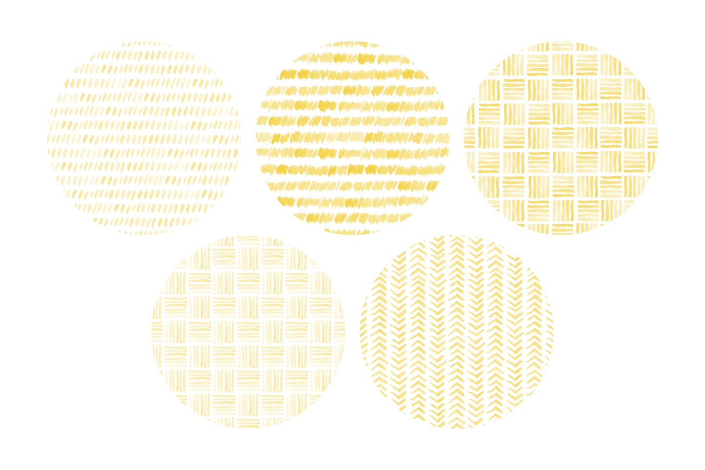 Watercolor Patterns 01 Yellow Watercolor Seamless Patterns