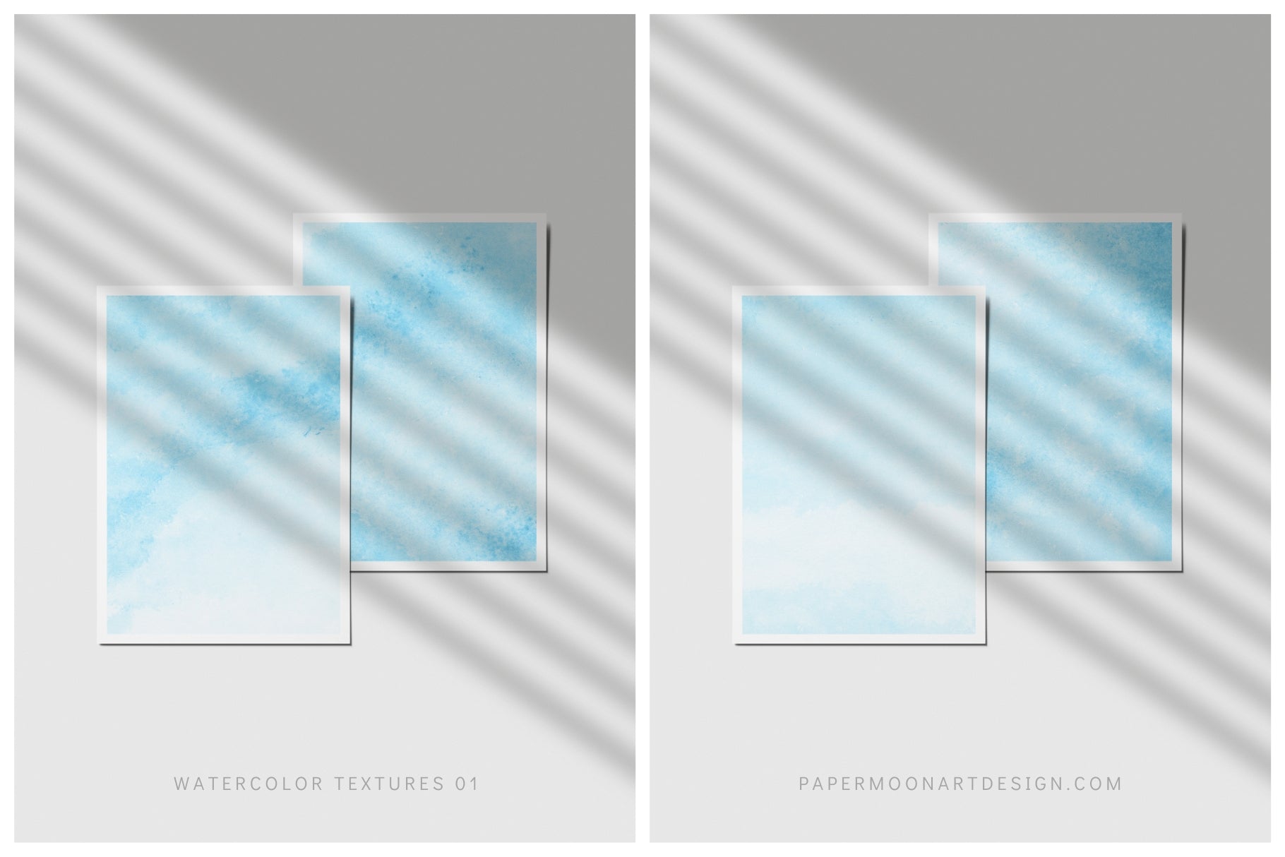 Watercolor Texture Backgrounds 01 Bright Blue Watercolor Textures