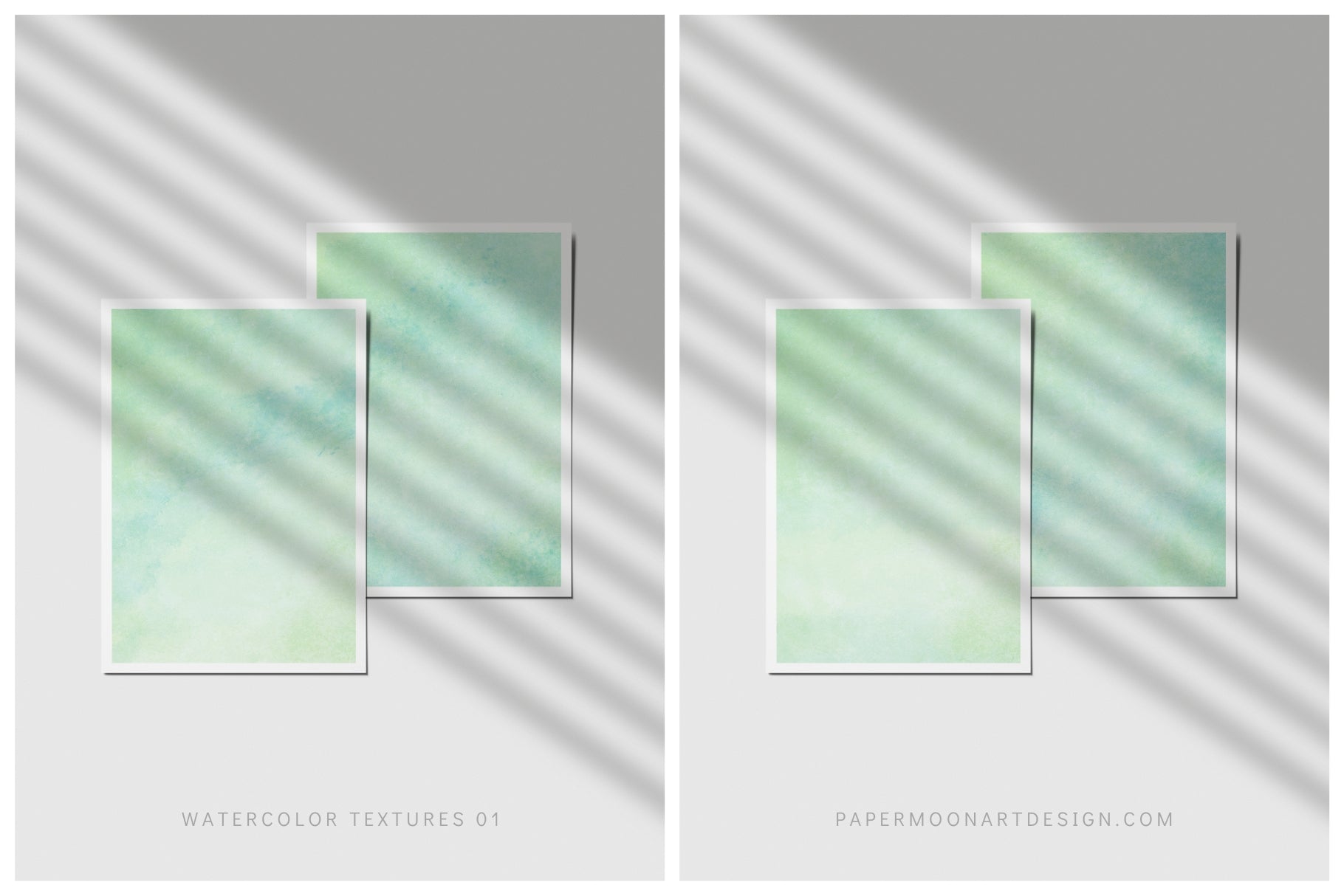 Watercolor Texture Backgrounds 01 Green and Blue Watercolor Textures