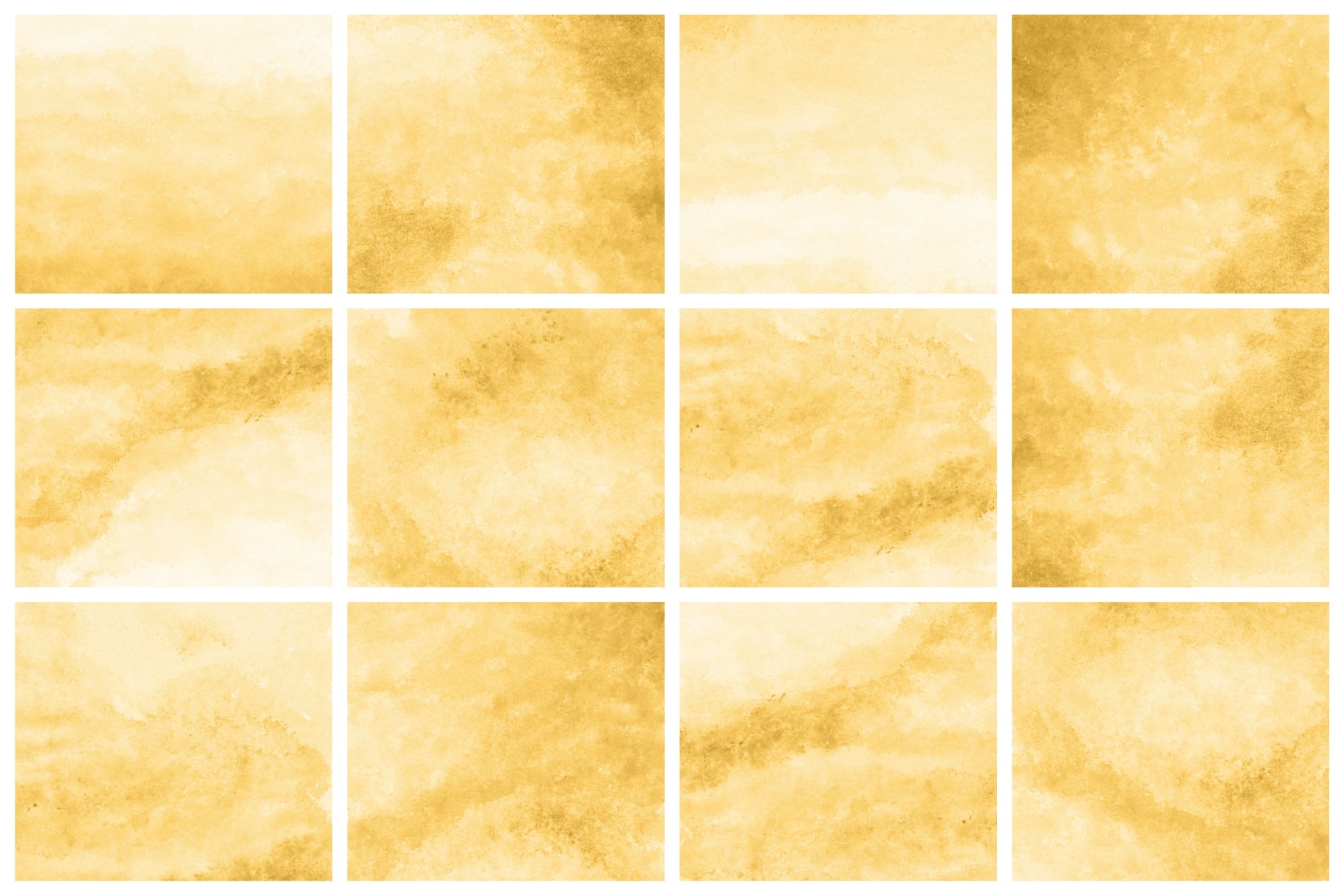 Watercolor Texture Backgrounds 01 Yellow Gold Watercolor Textures