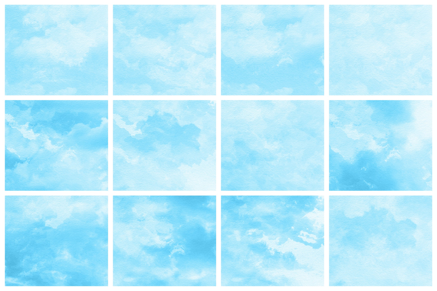 Watercolor Texture Backgrounds 02 Bright Blue Watercolor Textures