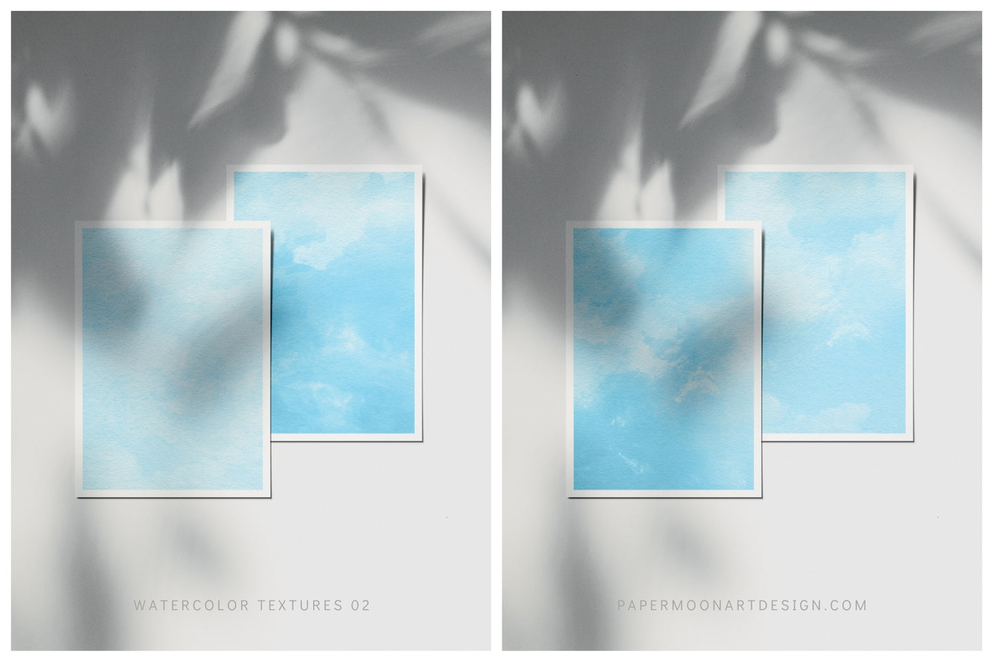 Watercolor Texture Backgrounds 02 Bright Blue Watercolor Textures