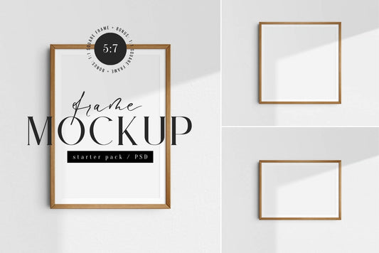 Frame Mockup Starter Packs for Artists & Creatives