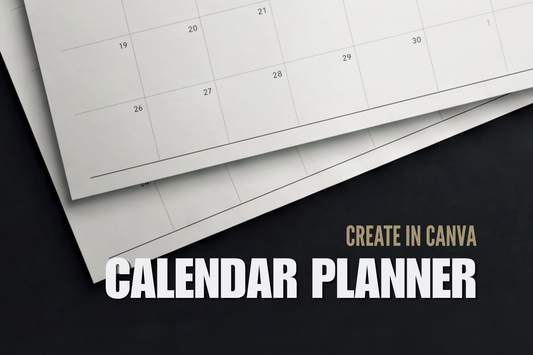 How to Create a Printable Monthly Calendar Planner in Canva | Step-by-Step Tutorial
