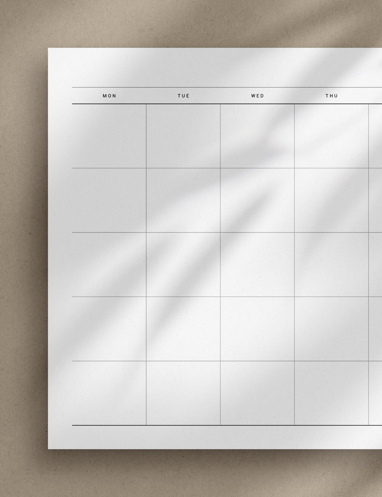 UNDATED Printable Monthly Planner | Portrait | Vertical | Landscape | Horizontal | A4 | US Letter | Sunday + Monday Start | Printable Planner Pages | Minimal Aesthetic | Clean Design | PDF + JPEG | Planner Printables