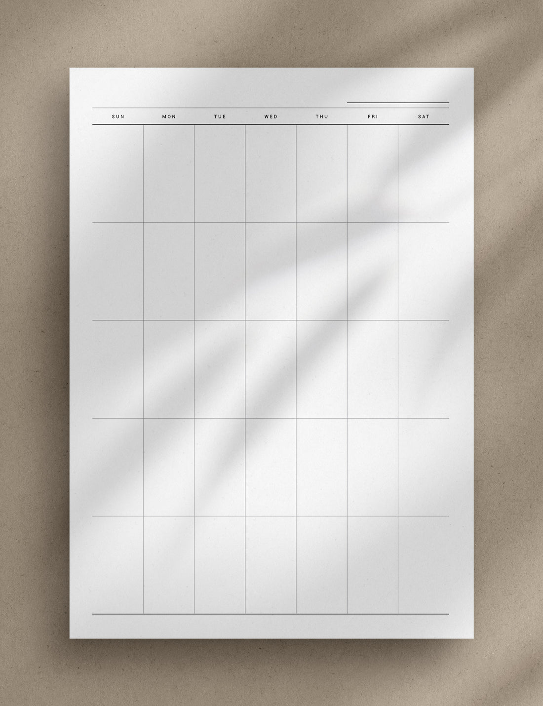 UNDATED Printable Monthly Planner | Vertical | Horizontal | A4 | US Le ...