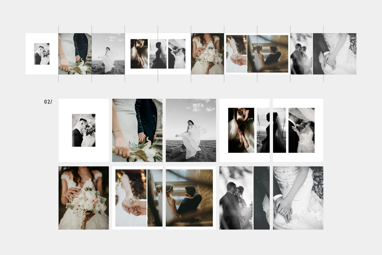 Instagram Photo Carousel Canva Templates Bundle | Engagement & Wedding Photography