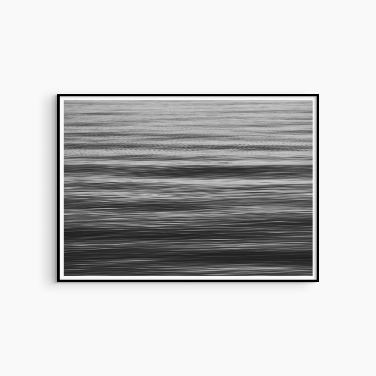 Minimalist abstract sea photography printable, black and white motion blur wall art, ocean lines print