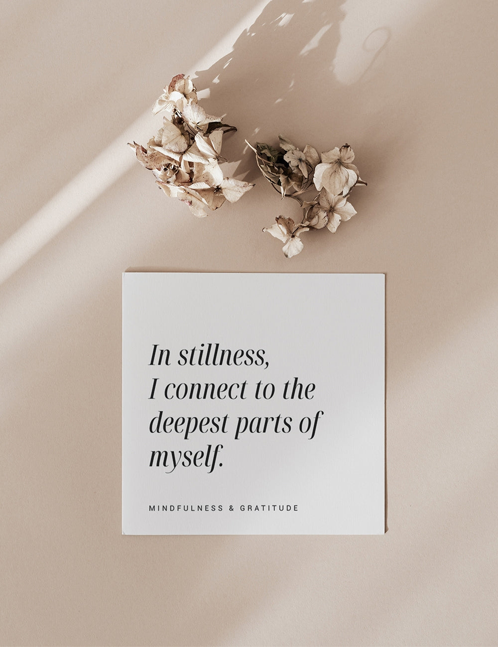 Printable Affirmations for Women. Square Cards. Minimalist Feminine Aesthetic.