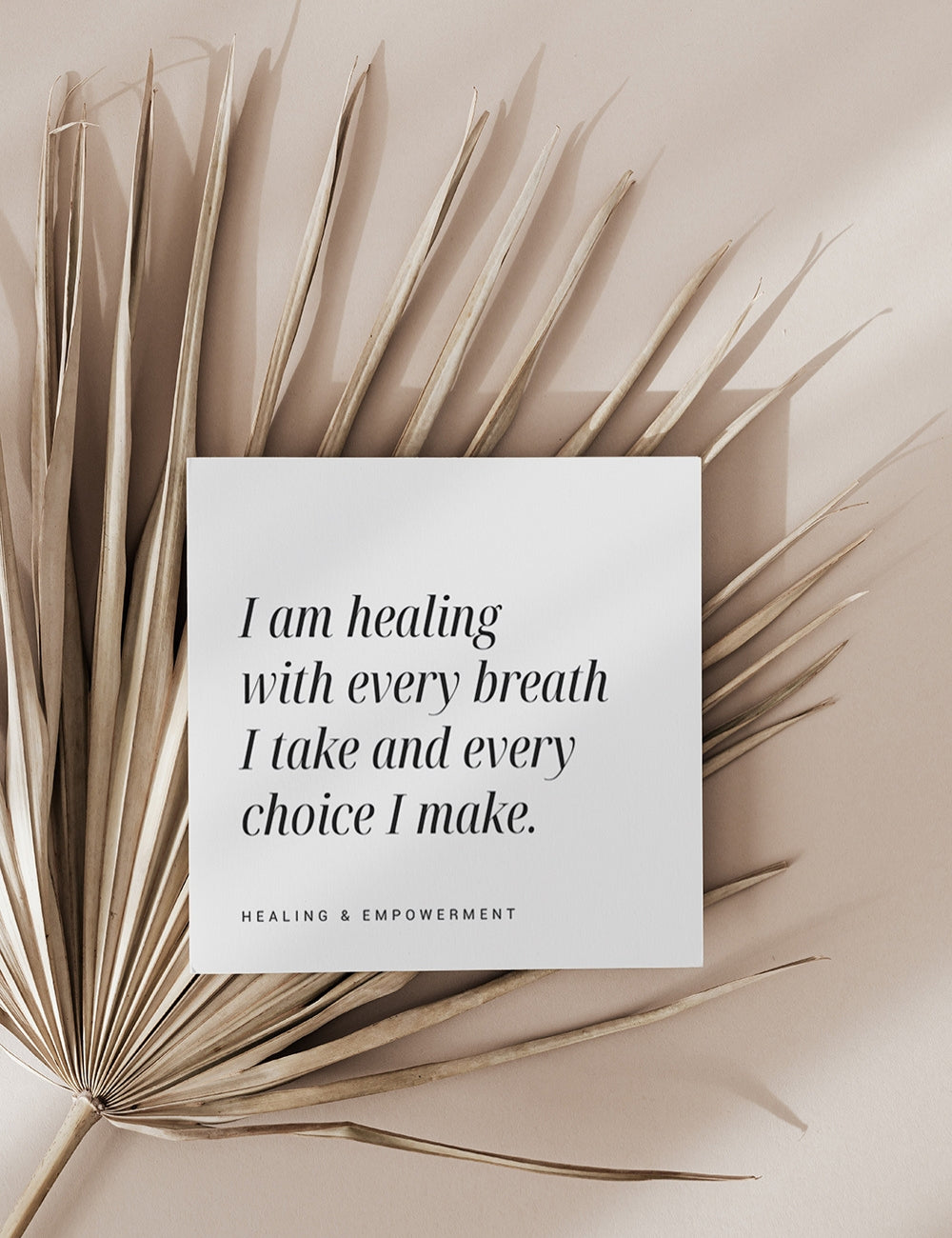 Printable Affirmation Cards for Women. Minimalist Feminine Aesthetic.