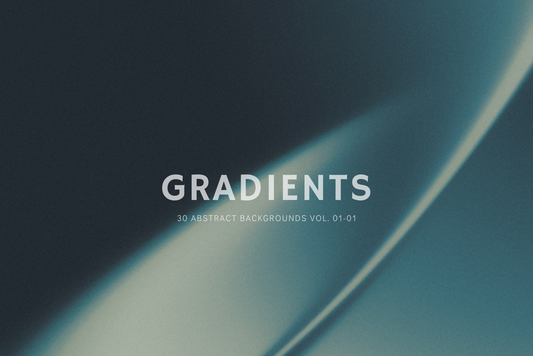 Modern abstract gradient blur backgrounds. Flowing, wavy designs in blue, teal, and muted green.