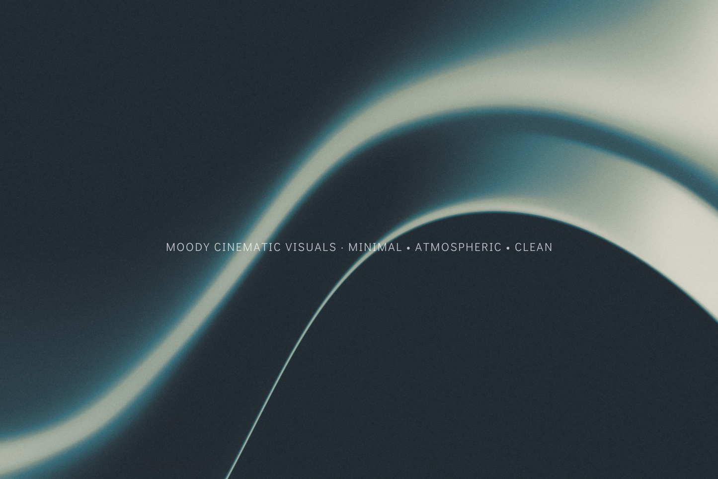 Modern abstract gradient blur backgrounds. Flowing, wavy designs in blue, teal, and muted green. Wavy light effect on a dark background with copy space.