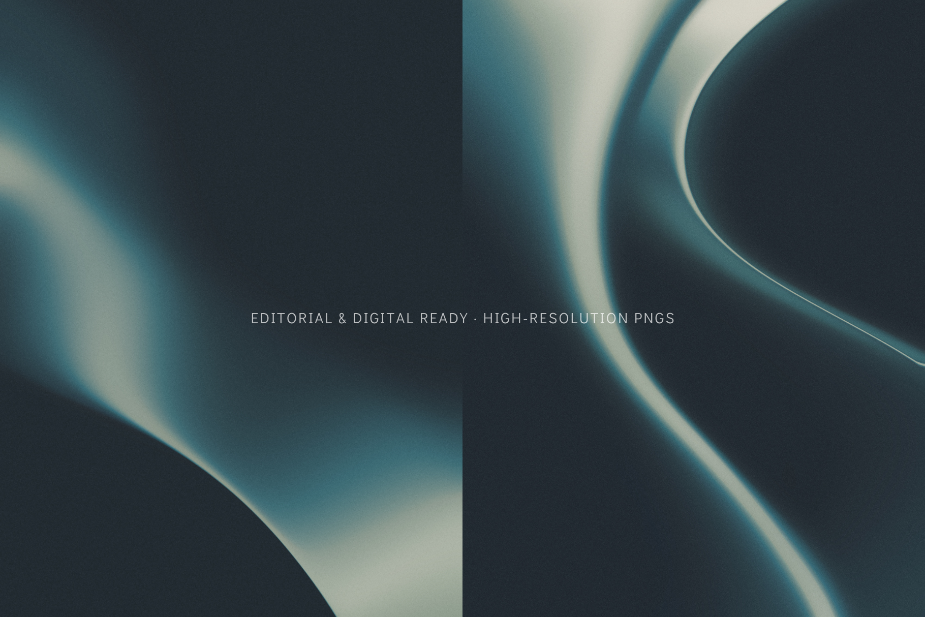 Modern abstract gradient blur backgrounds. Flowing, wavy designs in blue, teal, and muted green. Abstract blue gradients with glowing, wavy lines on a dark background.