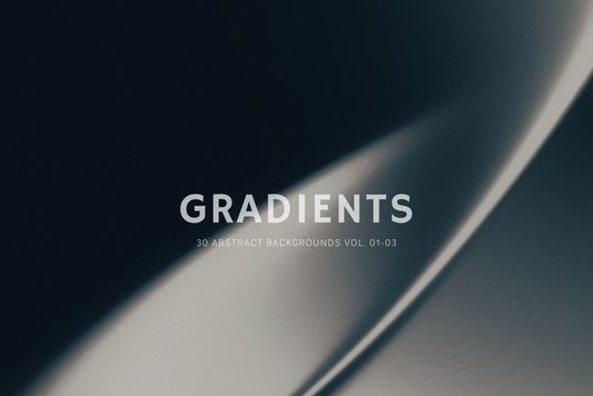 30 cool metallic gradient blur backgrounds with flowing, wavy designs.