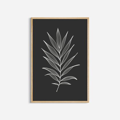 BOTANICAL WALL ART. NEUTRAL LEAF ART SET OF 3 PRINTS. Printable Wall Art Illustration.