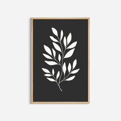 BOTANICAL WALL ART. NEUTRAL LEAF ART SET OF 3 PRINTS. Printable Wall Art Illustration.
