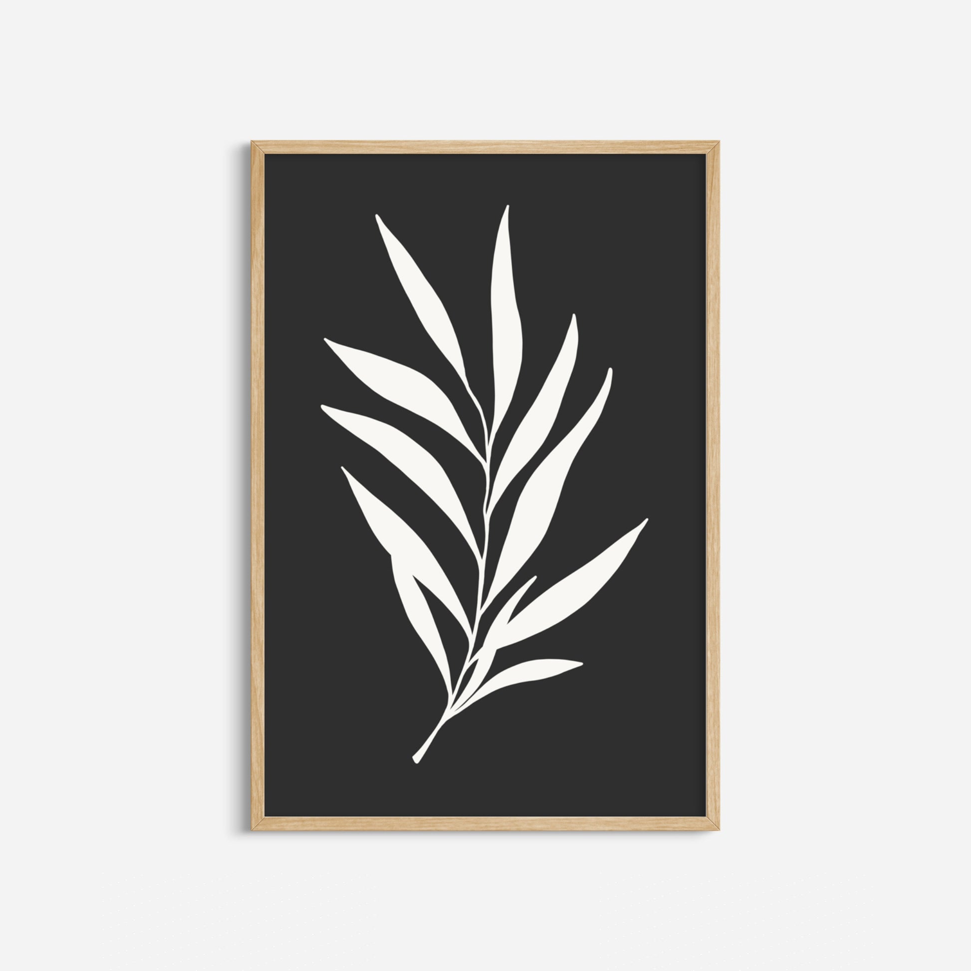 BOTANICAL WALL ART. NEUTRAL TROPICAL LEAF ART SET OF 3 PRINTS. Printable Wall Art Illustration.