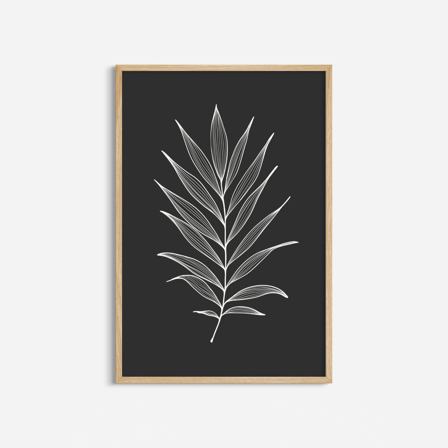 BOTANICAL WALL ART. NEUTRAL TROPICAL LEAF ART SET OF 3 PRINTS. Printable Wall Art Illustration.