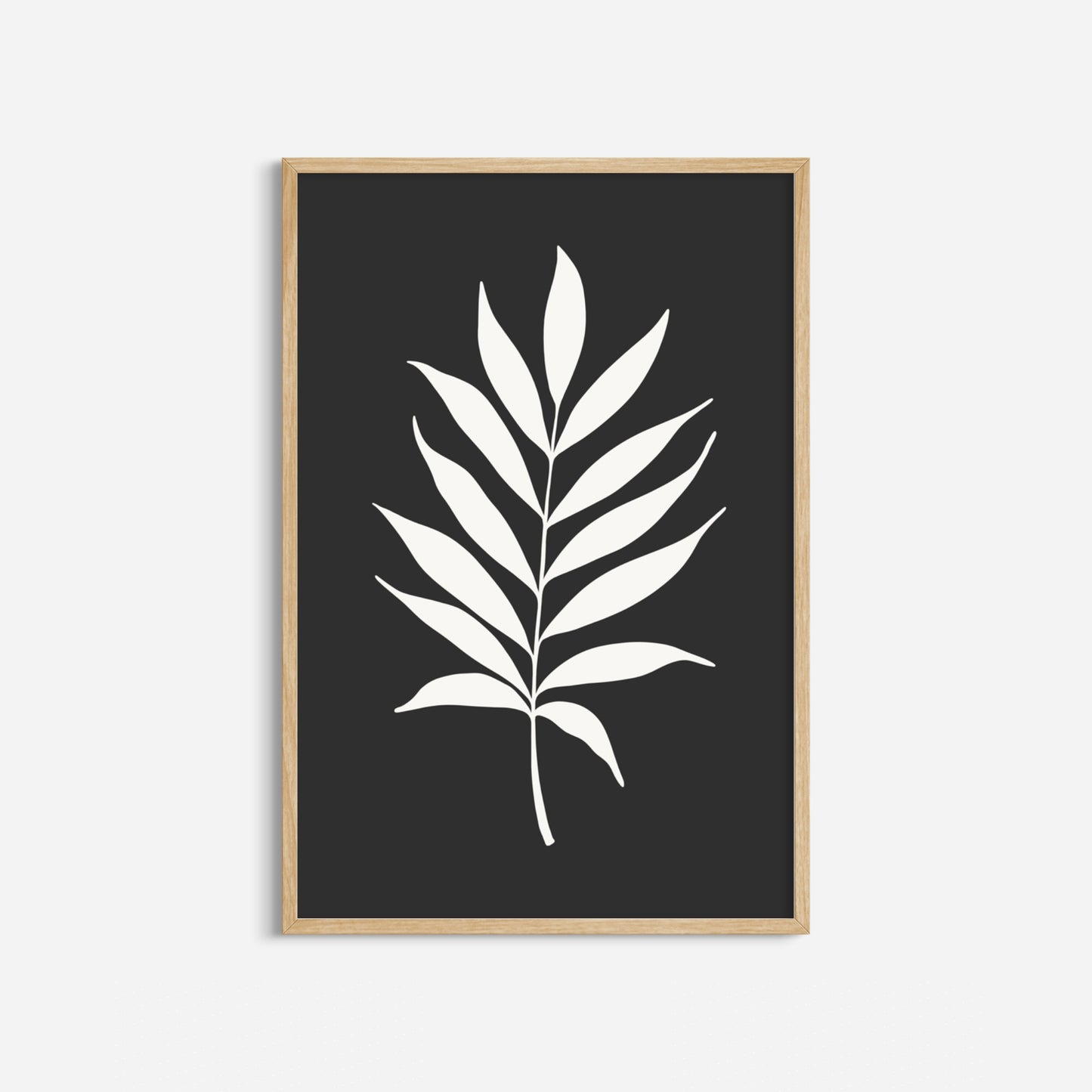 BOTANICAL WALL ART. NEUTRAL TROPICAL LEAF ART SET OF 3 PRINTS. Printable Wall Art Illustration.