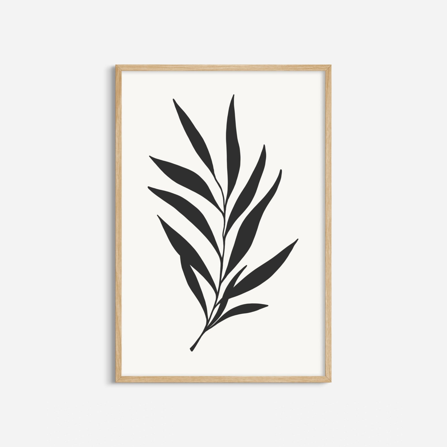 BOTANICAL WALL ART. NEUTRAL TROPICAL LEAF ART SET OF 3 PRINTS. Printable Wall Art Illustration.