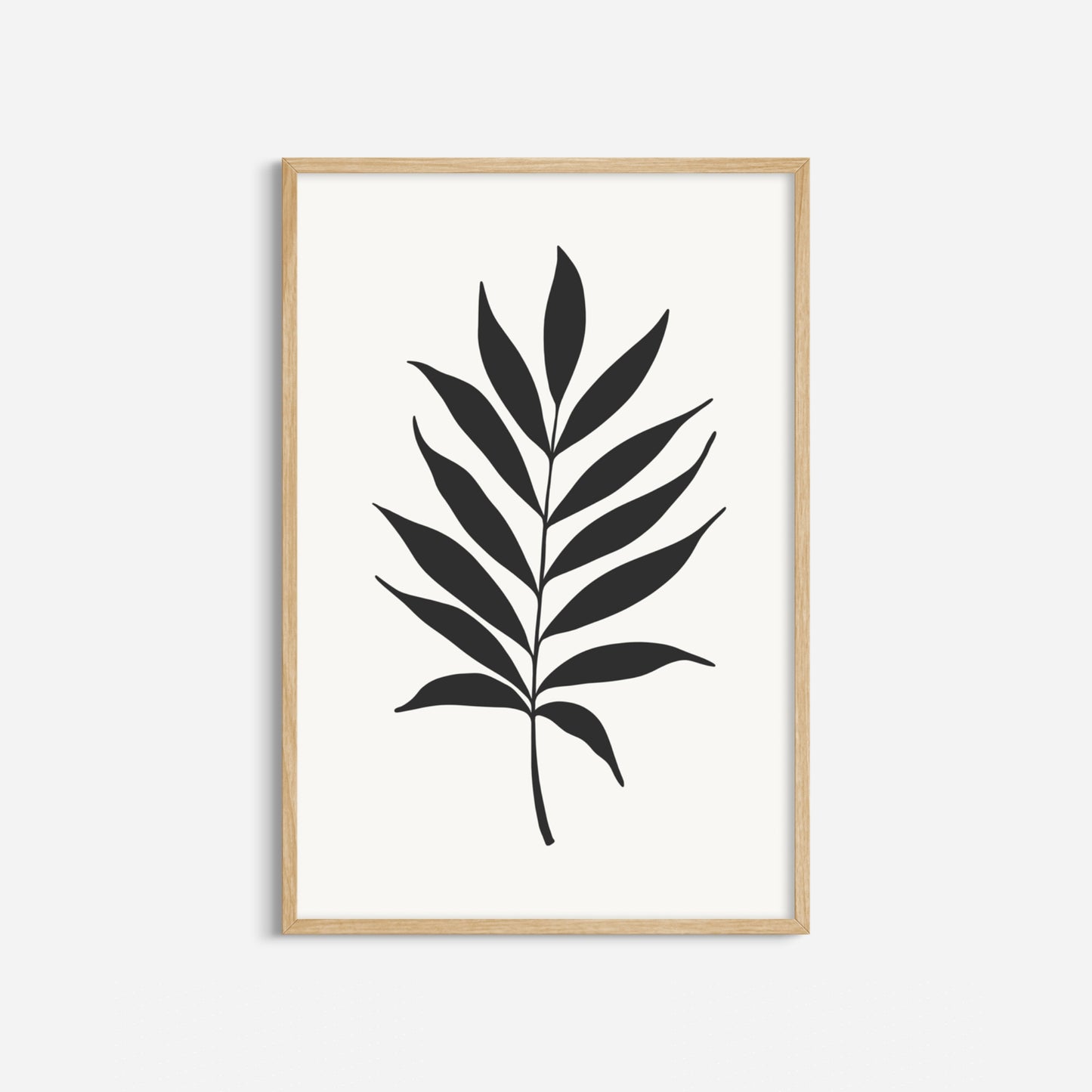 BOTANICAL WALL ART. NEUTRAL TROPICAL LEAF ART SET OF 3 PRINTS. Printable Wall Art Illustration.