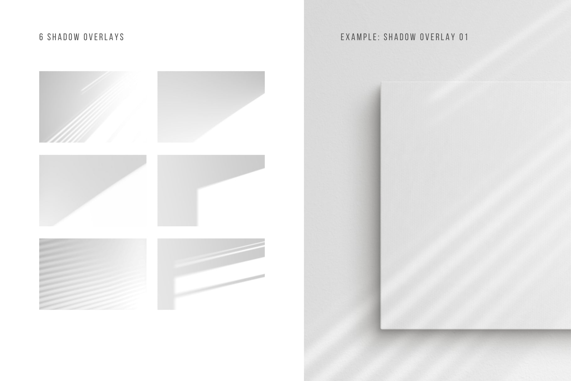 Canvas Mockup 1:1 Square Set of 2 Canvases | Unframed Art Canvas Mockup | Square Canvas PSD Mockup Template | Front View