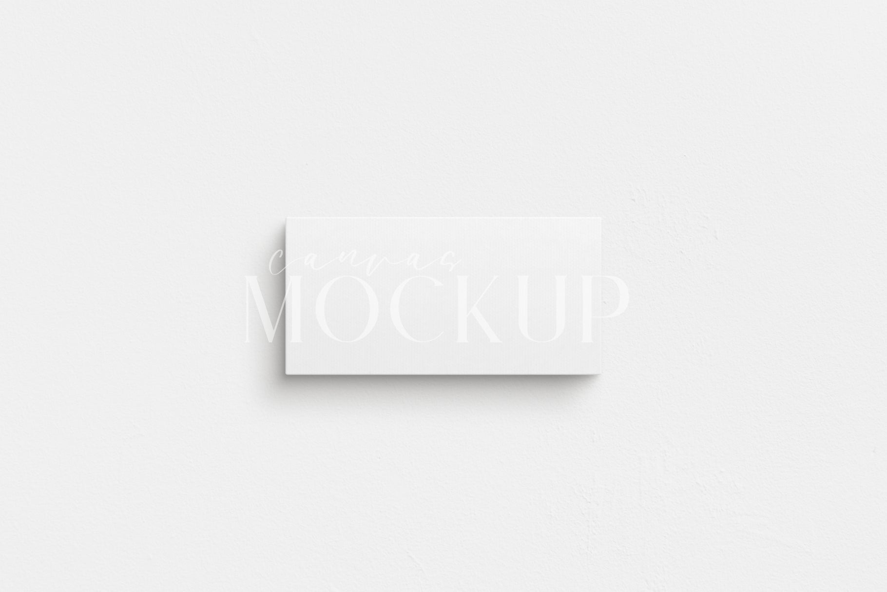 Canvas Mockup 2:1, 1:2 Landscape | Unframed Art Canvas Mockup | Horizontal Canvas Mockup Template PSD | Front View