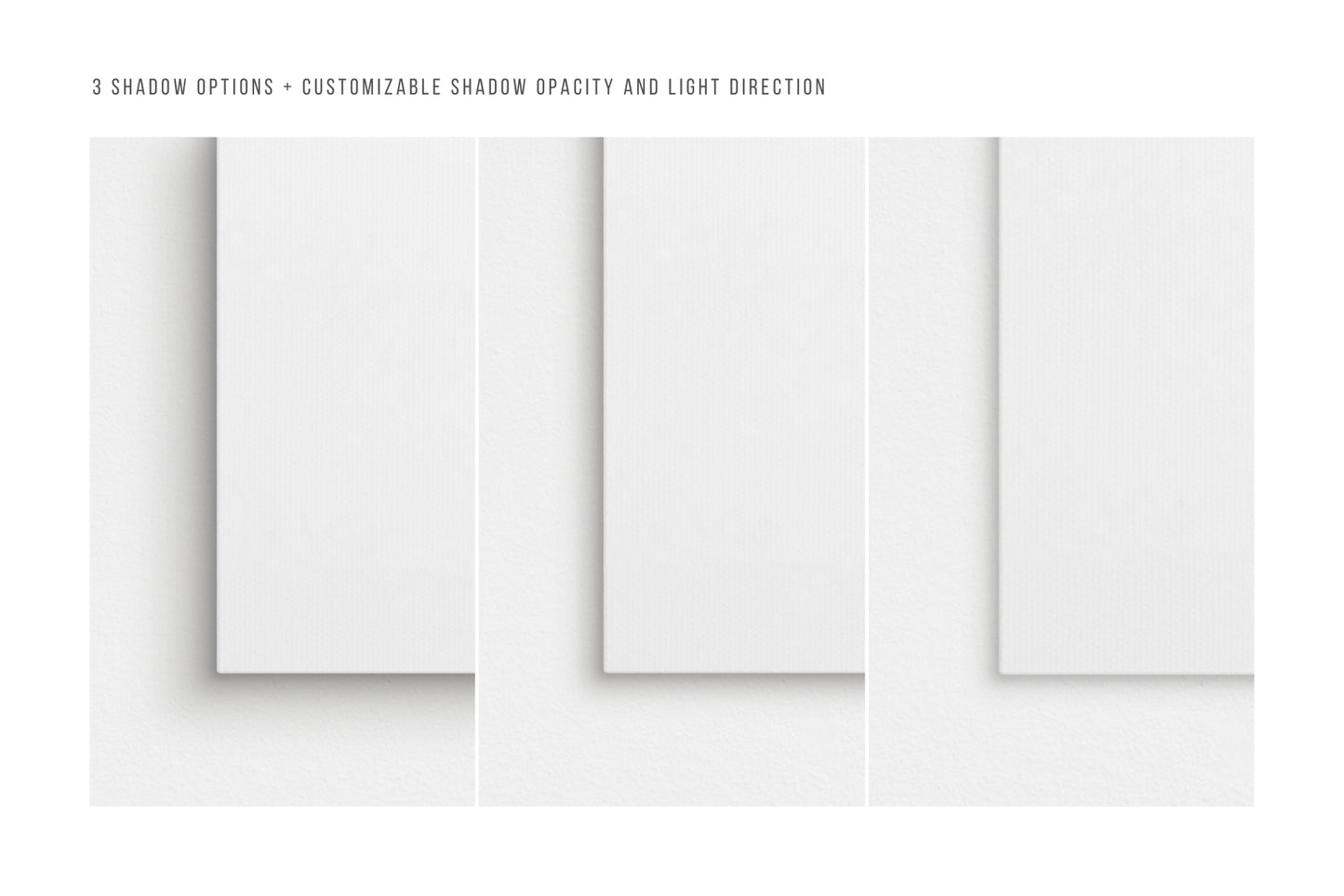 Canvas Mockup 4:3, 3:4 Landscape Single + Sets of 2, 3, 4, 6 Horizontal Canvases | Unframed Art Canvas Mockup | Horizontal Canvas Mockup Template PSD | Front View