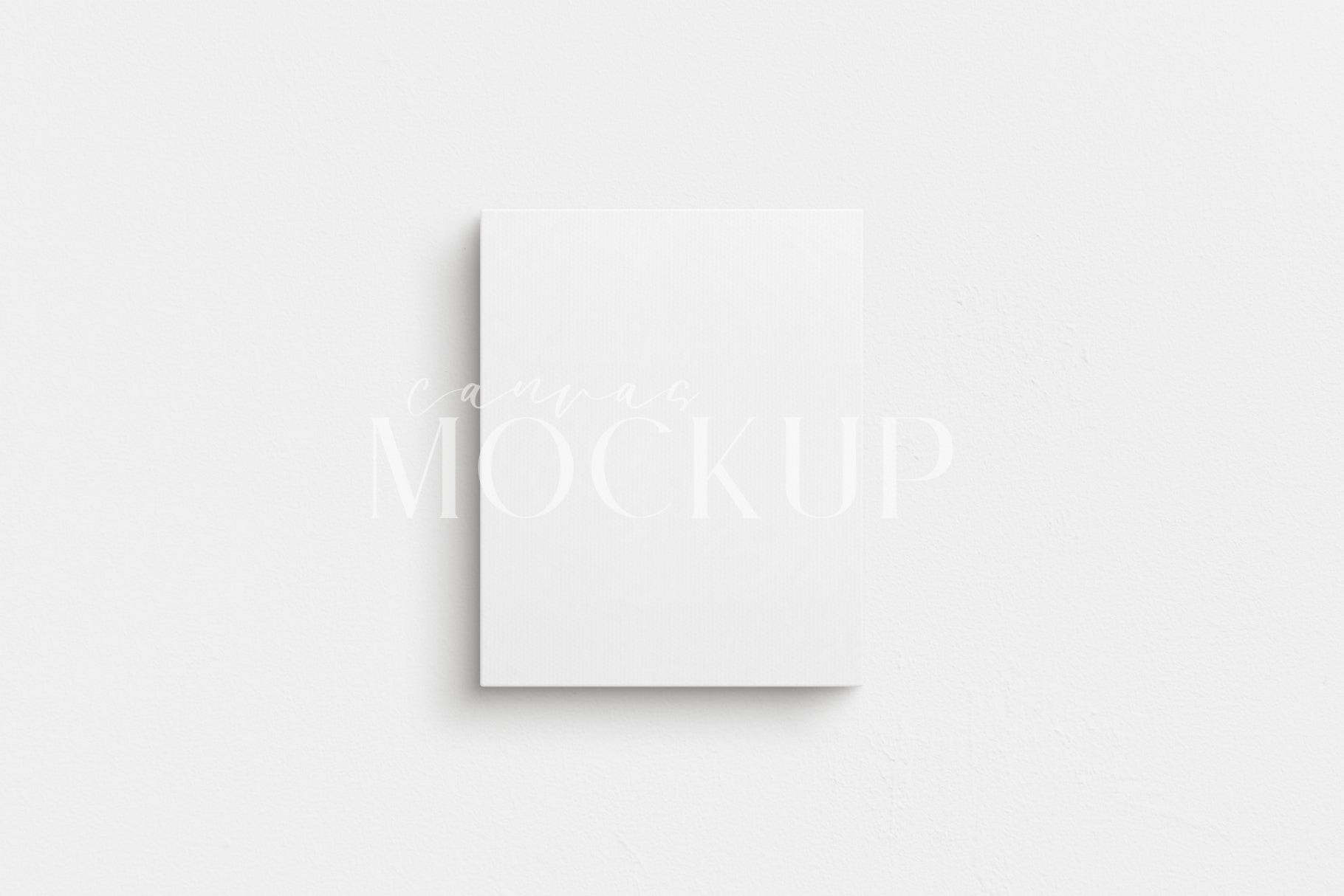 Canvas Mockup 4:5 Portrait | Unframed Art Canvas Mockup | Vertical Canvas Mockup Template PSD | Front View