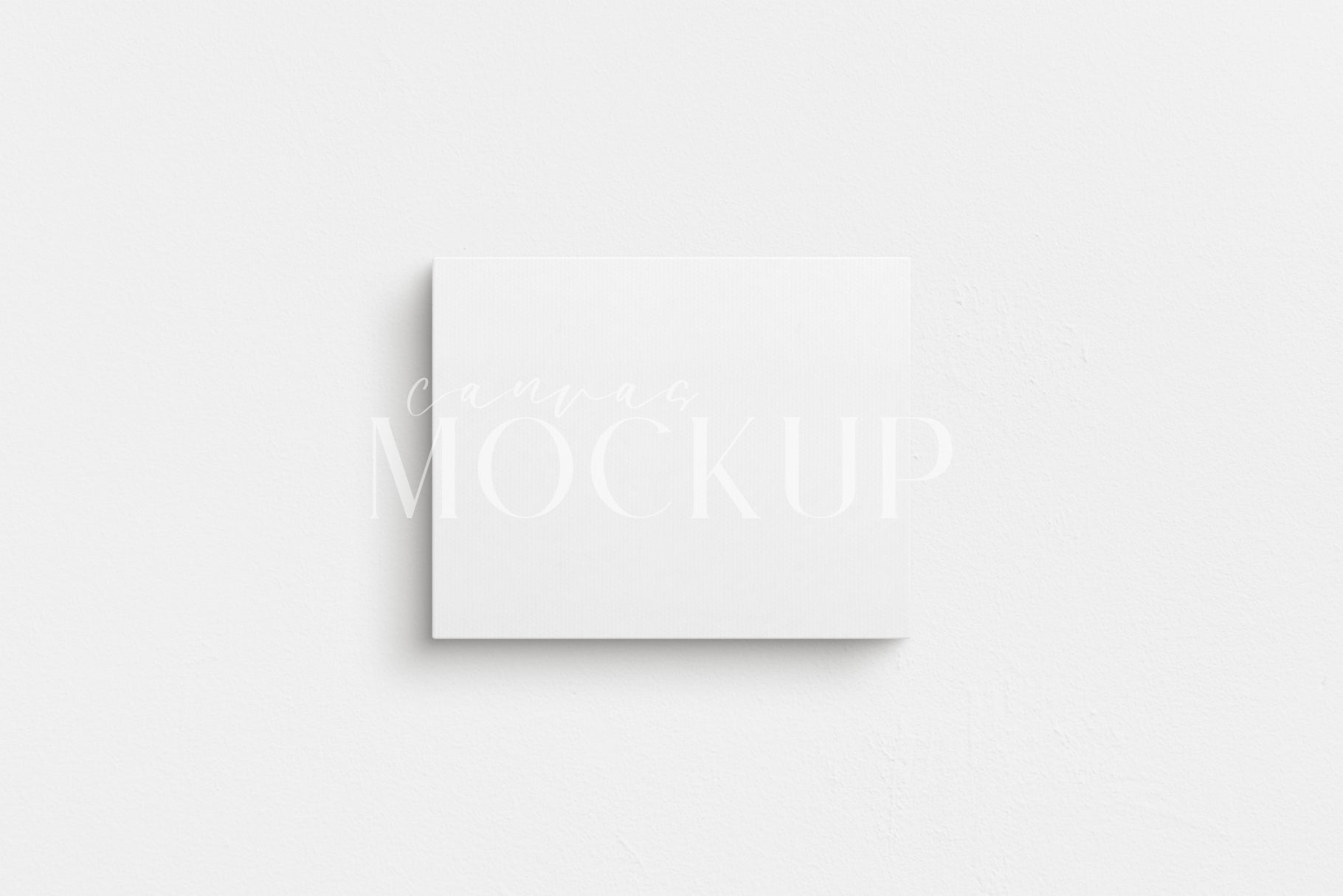 Canvas Mockup 5:4, 4:5 Landscape | Unframed Art Canvas Mockup | Horizontal Canvas Mockup Template PSD | Front View