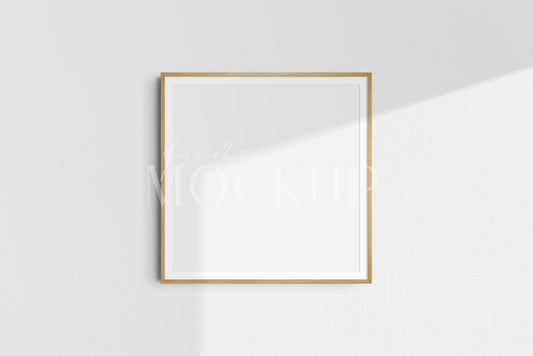 Frame Mockup 1:1 Square Wooden Frame Mockup Kit PSD