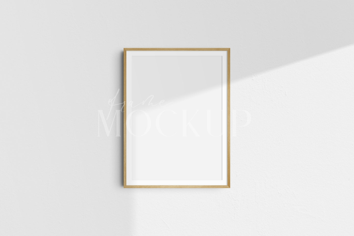 Frame Mockup 3:4 Portrait Vertical Wooden Frame Mockup Kit PSD
