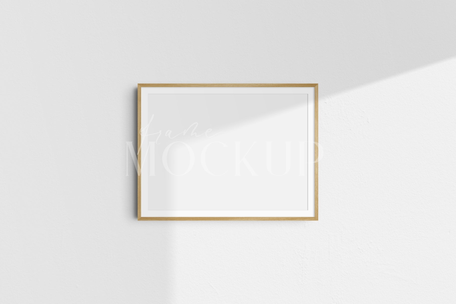 Frame Mockup 4:3 3:4 Landscape Horizontal Wooden Frame Mockup Kit PSD