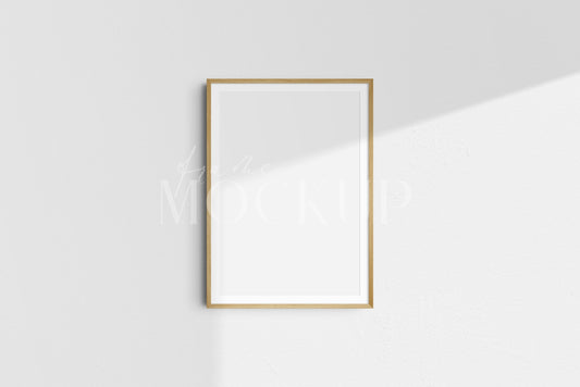 Frame Mockup 5:7 A4 A3 A2 Portrait Vertical Wooden Frame Mockup Kit PSD