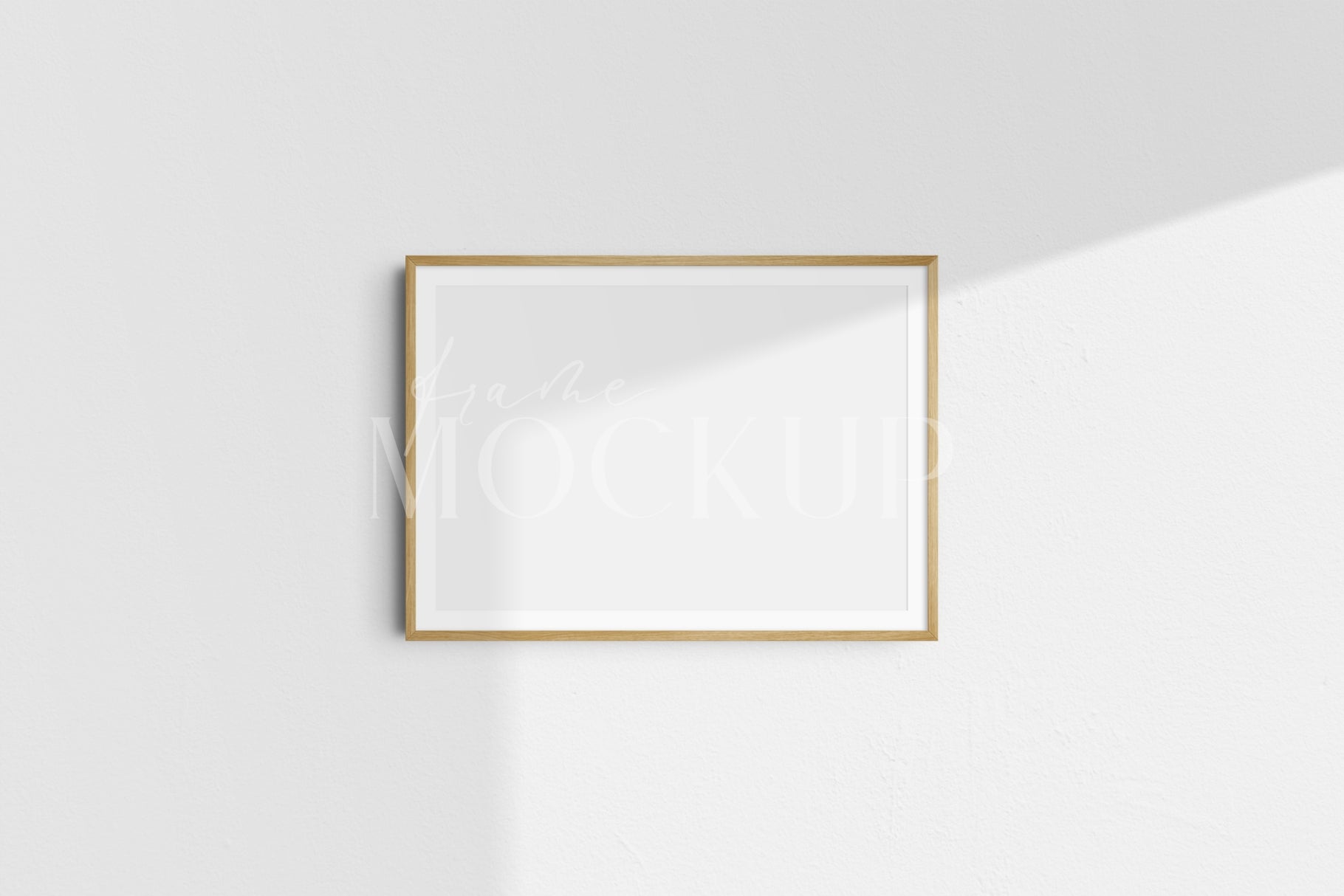 Frame Mockup 7:5 5:7 A4 A3 A2 Landscape Horizontal Wooden Frame Mockup Kit PSD