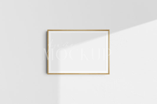 Frame Mockup 7:5 5:7 A4 A3 A2 Landscape Horizontal Wooden Frame Mockup Kit PSD