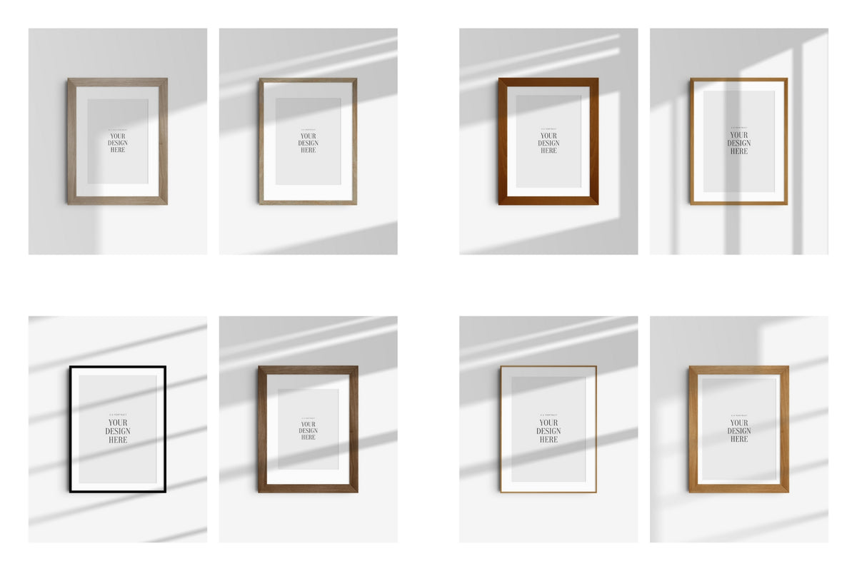 Frame Mockup Bundle 3:4 | 4:3 | Vertical and Horizontal Mockups | PSD ...
